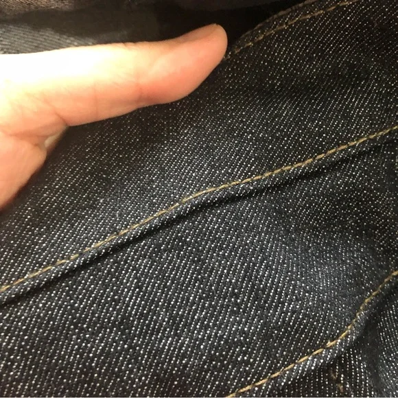 BOOM BOOM Jeans Womens Juniors 7 Low Rise Jeans Dark Wash Buttons NWOT - Picture 13 of 14